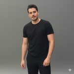 تیشرت بیسیک مشکی - تصویر 3